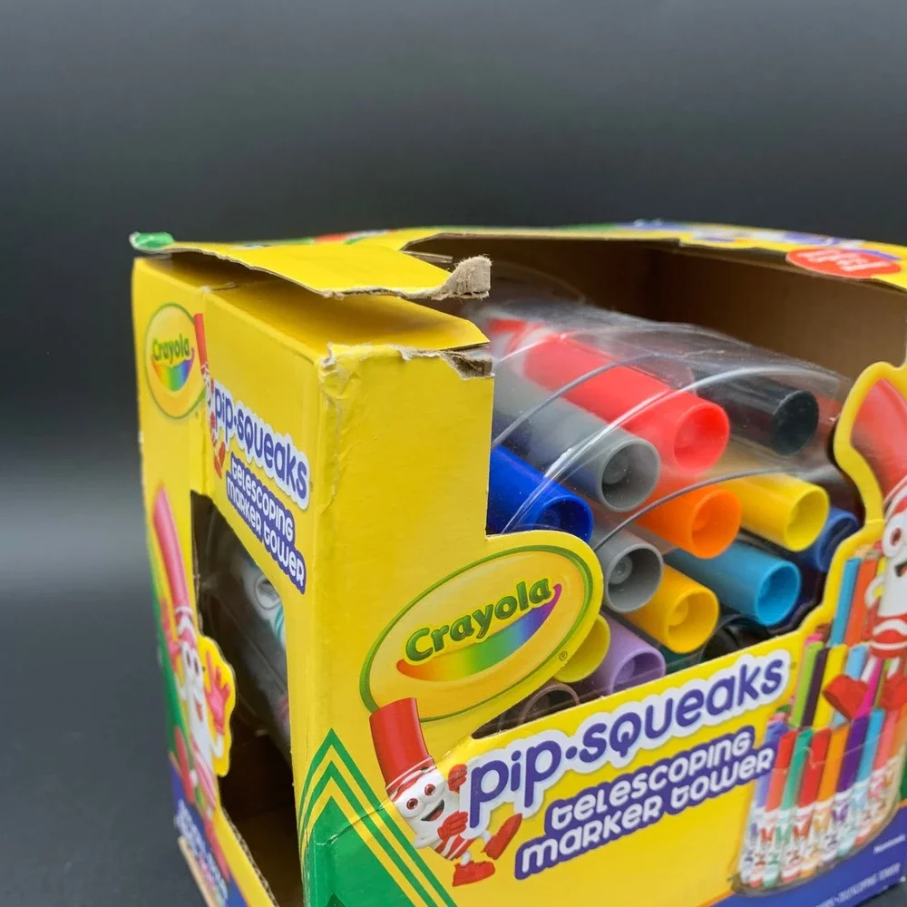 Crayola Pip-Squeaks Telescoping Marker Tower 50 Washable Markers 58-8750